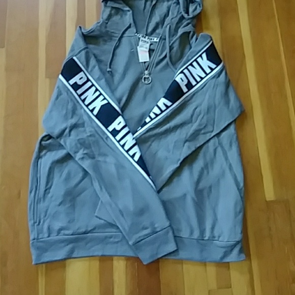 🚨SOLD🚨NWT-PINK 1/4 Zipper hoodie - Picture 2 of 5